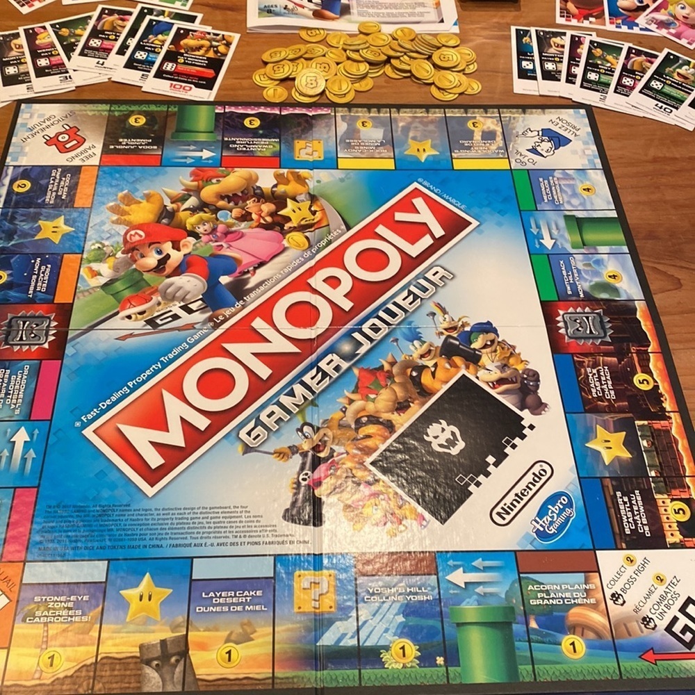 Monopoly “Gamer” Mario Bros. English & French Edition - Picture 3 of 6